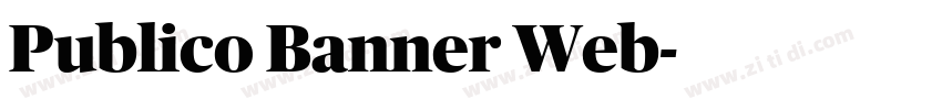 Publico Banner Web字体转换